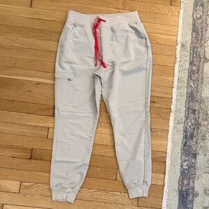 Figs Light Tan Jogger Style Scrubs